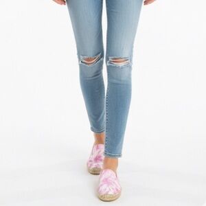 Soludos size 9 pink tie dye slip on espadrilles